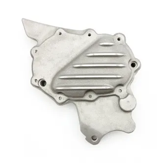 EMD Ribbed Sprocket Cover in Semi-Polished Aluminium Finish For 2004-2022 XL Models (ARM482475)