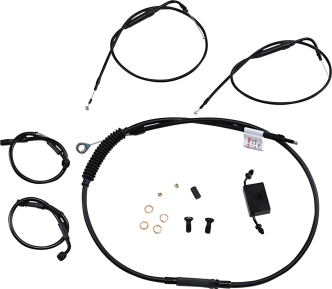 Burly Brand Clubman Bars Short Cable & Line Kit For 2014-2022 Sportster Models With Clubman Bars With ABS (B30-1270)