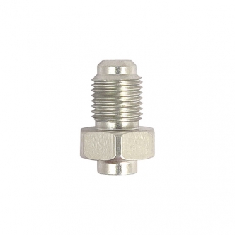 TRW Varioflex Connector M10 x 1.00 Ext Threaded, Male Inverted Flare, No Pin in Silver Finish (ARM324015)