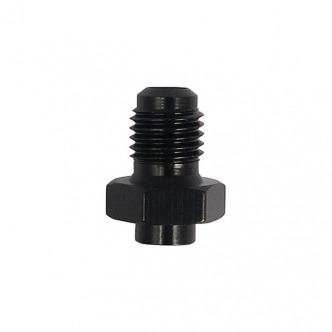 TRW Varioflex Connector M10 x 1.25, Ext Threaded, Male Inverted Flare, No Pin in Black Anodized Finish (ARM804015)