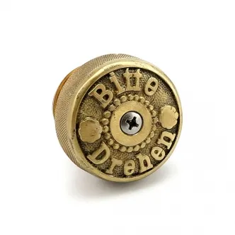 Wannabe Choppers 'Bitte Drehen' Gas Cap Vented Brass For 1983-1995 Harley Davidson Models (ARM365475)