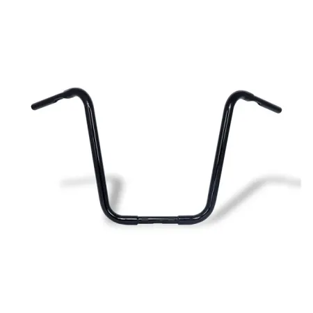 MCS 1-1/4 Inch Buffalo Apehangers 18 Inch High in Gloss Black Finish For 1982-2020 Harley Davidson (Excluding 2008-2020 E-Throttle, 1988-2011 Springer) Models (7058)