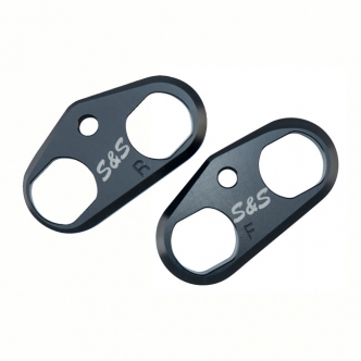 S&S Cycle Tappet Cuff Set In Hard Black Anodized Aluminium Finish For Harley Davidson 2018-2021 Softail & 2017-2021 Touring Models (Sold as a Set) (330-0655)