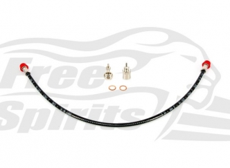 Free Spirits Braided ABS Brake Line Rear For Harley Davidson XG Street Models (205712)