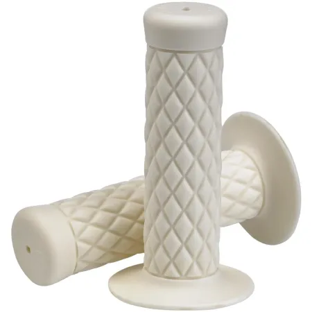 Biltwell 7/8 Inch Thruster TPV Grips in White Finish (6702-0278)