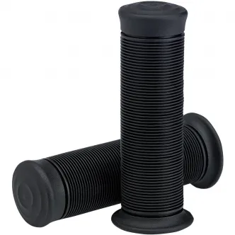 Biltwell 7/8 Inch Kung Fu TPV Grips in Black Finish (6701-0178)