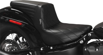 Le Pera Kickflip Diamond 2-Up Seat in Black For 2018-2023 Softail Street Bob FXBB, FLSL Slim & FXST Standard Models (LY-590DM)