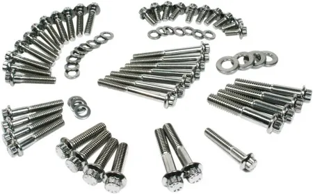 Feuling 12 Point Engine Fastener Kit in Stainless Steel For 2000-2006 Touring Models (3056)