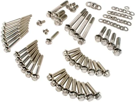 Feuling 12 Point Engine Fastener Kit in Stainless Steel For 2004-2022 XL Models (3060)