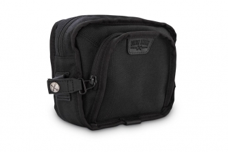 Burly Brand Voyager Handlebar Bag In Black Cordura (B15-1012B)