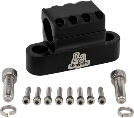 LA Choppers 1-1/4 Inch Kage Fighter Clamp in Matt Black Finish (LA-7335-XXCM)