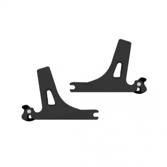 DOSS Detachable Sissy Bar Side Plates in Gloss Black Finish For 2006-2017 Dyna (Excluding FLD) Models (ARM461275)