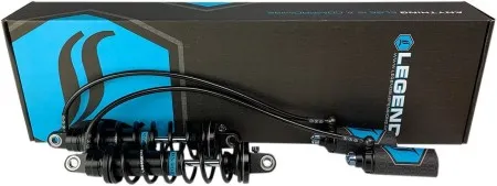 Legend 13 Inch Revo Arc Remote Reservoir Suspension In Black For Harley Davidson 1998-2008 Touring Motorcycles (1310-1878)