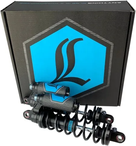 Legend 13 Inch Revo Arc Piggyback Heavy Duty Suspension In Black For Harley Davidson 1999-2017 Dyna Motorcycles (1310-1891)