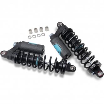 Legend 14 Inch Revo Arc Piggyback Suspension In Black For Harley Davidson 2004-2020 Sportster Motorcycles (Excludes 2004-2020 Superlow) (1310-1896)