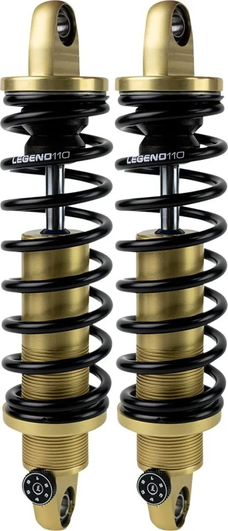 Legend 14 Inch Revo-A Heavy Duty Suspension In Gold Finish For Harley Davidson 1991-2017 Dyna Motorcycles (1310-1783)