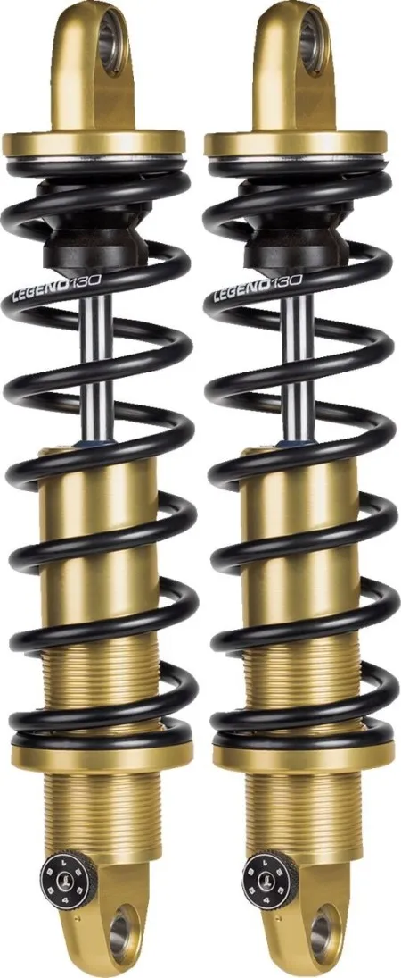 Legend 12 Inch Revo-A Suspension In Gold Finish For Harley Davidson 2004-2020 Sportster Motorcycles (1310-1747)