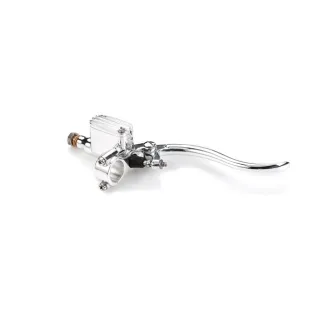 Kustom Tech Deluxe Line Brake Master Cylinder With 12mm Bore In Polished Aluminium Finish (20-400)