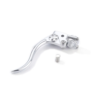 Kustom Tech Deluxe Line Clutch Lever Assembly In Polished Aluminium Finish (20-450)