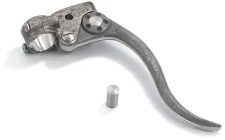 Kustom Tech Deluxe Line Brake Lever Assembly In Raw Aluminium Finish (20-553)