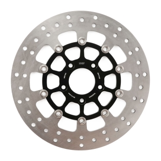 TRW Brake Rotor Floating, Front Left/Right 11.8 Inch in Stainless Finish For 2015-2023 Softail (excluding FXSE), 2006-2017 Dyna (excluding FXDLS), 2008-2021 Touring, 2009-2021 Trike, 2014-2022 XL (Cast & Laced Wheels) Models (ARM829675)