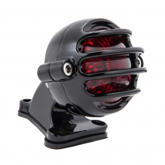 Motone Customs Lecter Taillight With Fender Mount In Black Finish (ECE Approved) (MEL015+MEL012)