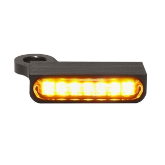Heinz Bikes LED Handlebar Turn Signals in Aluminium/Black Finish For 2014-2020 XL Models (HBTSXL14)