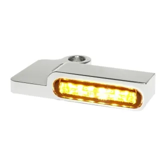 Heinz Bikes LED Handlebar Turn Signals in Natural/Chrome Finish For 2004-2013 XL Models (HBTSXL-13-C)