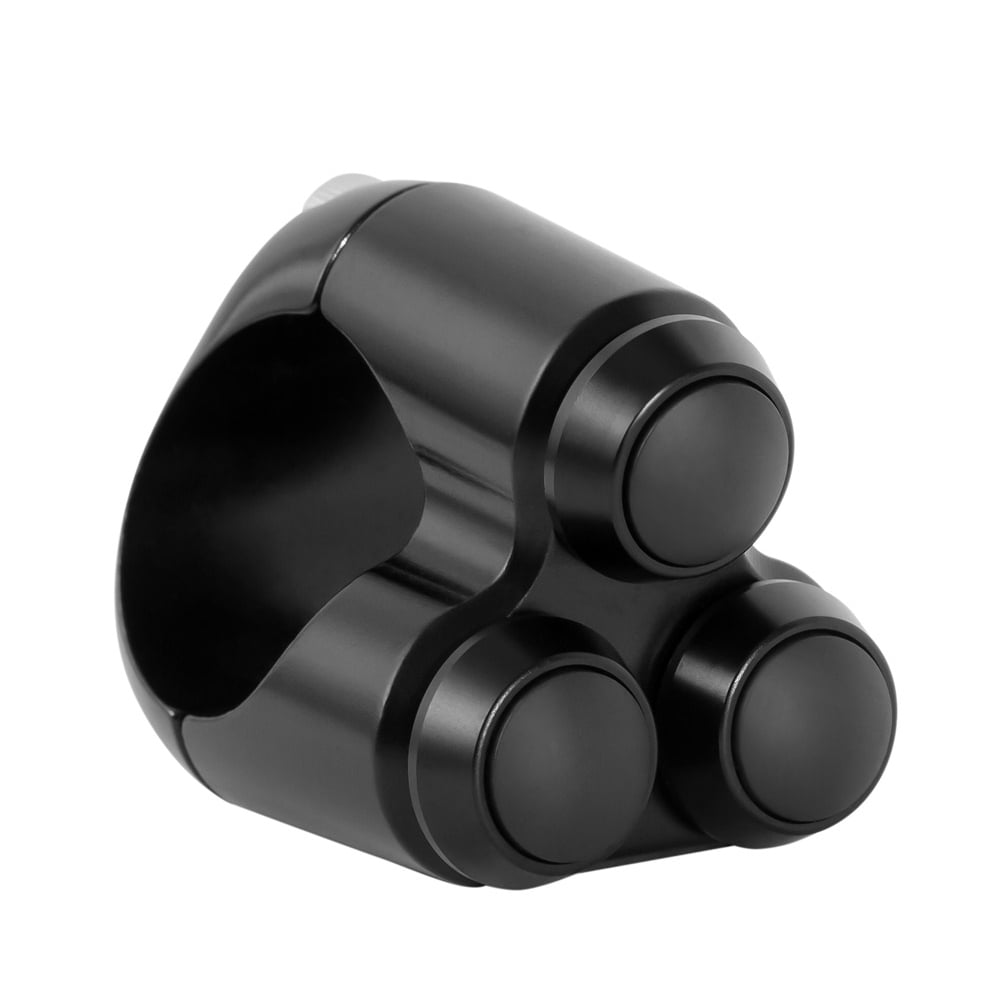 Motone Customs Triple Micro Switch Button Housing In Black Finish For 7