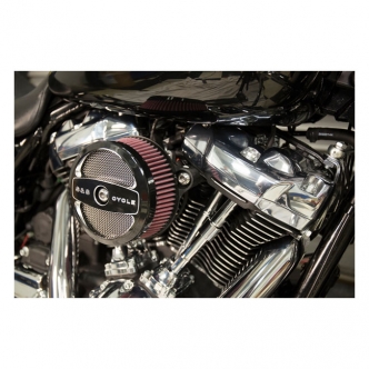 S&S Stealth Air 1 Air Cleaner Kit in Black Contrast Machined Finish For 2018-2023 Softail, 2017-2023 Touring Models (170-0394C)