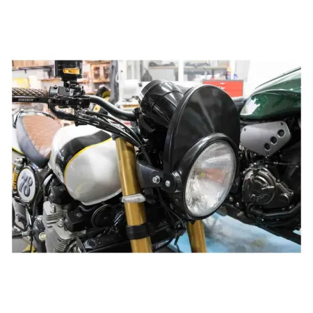 C-Racer Headlight Mask Unpainted Black ABS Plastic For 2002-2005 Yamaha XJR1300 Models (MCRXJR)