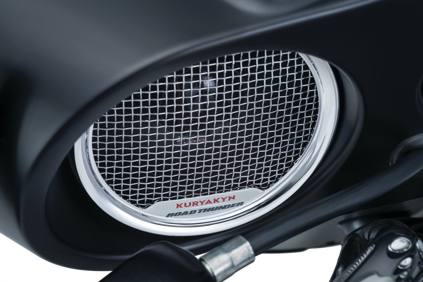 Kuryakyn Road Thunder Fairing Speaker Kit By MTX In Chrome Finish For