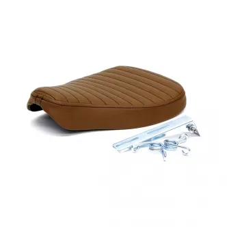 C-Racer Large Bobber Solo Seat in Dark Brown Finish For Universal Use (SCR9-DBR-L-B)