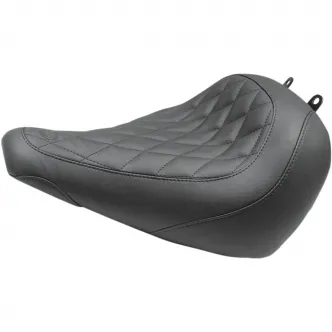 Mustang Wide Tripper Diamond Solo Seat For 2018-2023 Softail Fat Boy Models (83026)