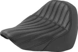 Saddlemen Knuckle Lattice Solo Seat in Black For 2018-2023 Softail Fat Boy Models (818-27-0023)