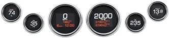 Dakota Digital MLX Series Gauge Speedo Set In Chrome For 1996-2003 Touring (MLX-8696)