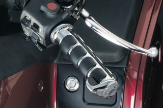 Kuryakyn ISO-Grips In Chrome Finish For Honda Gold Wing Motorcycles (6180)