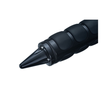 Kuryakyn Stiletto End Caps In Gloss Black Finish For Kuryakyn Grips (6359)