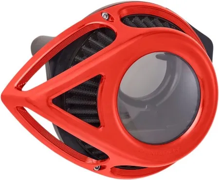 Arlen Ness Teardrop Style Air Cleaner in Red Finish For 2018-2024 Softail, 2017-2025 Touring & Trike (Gen 1) M8 Models (18-969)