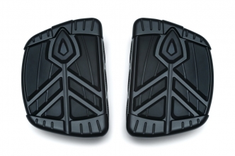 Kuryakyn Spear Mini Floorboards Without Adapters In Satin Black Finish (5653)