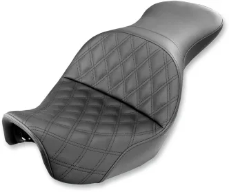 Saddlemen Explorer LS 2-Up Seat in Black For 2006-2017 FXD, FXDWG, FLD Dyna Models (806-04-029LS)