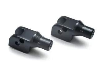 Kuryakyn Tapered Peg Adapters For Ducati Motorcycles In Satin Black Finish (8871)