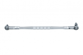 Kuryakyn Grooved Shift Linkage For Harley Davidson Touring, Trikes & Softail Motorcycles In Chrome Finish (9674)