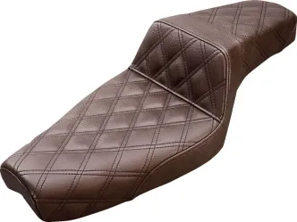Saddlemen Step-Up 2-Up LS Seat in Brown For 1979-2003 XL Sportster Models (879-03-175BR)