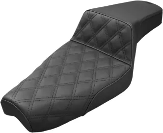 Saddlemen Step-Up Front LS 2-Up Seat in Black For 1979-2003 XL Sportster Models (879-03-172)
