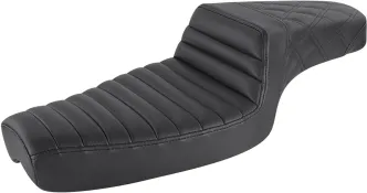 Saddlemen Step-Up TR Front, Rear LS 2-Up Seat in Black For 1979-2003 XL Sportster Models (879-03-176)
