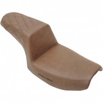 Saddlemen Step-Up Rear LS 2-Up Seat in Brown For 1982-2000 FXR Models (882-09-173BR)