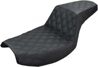 Saddlemen Step-Up Front & Rear LS 2-Up Seat in Black For 1982-2000 FXR Models (882-09-175)
