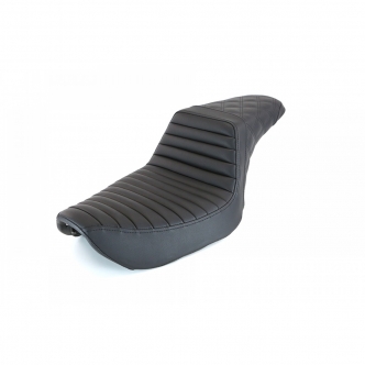 Saddlemen Step-Up TR Front, Rear LS 2-Up Seat in Black For 1996-2003 FXD Dyna Models (896-04-176)