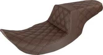 Saddlemen Step-Up Front & Rear LS 2-Up Seat in Brown For 1997-2007 FLHR, FLHX Touring Models (897-06-175BR)